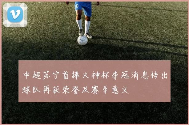 中超苏宁首捧火神杯夺冠消息传出球队再获荣誉及赛季意义